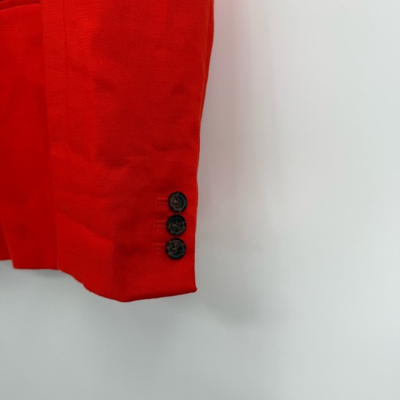 J.Crew Parke Orange Linen Blend One Button Blazer Women's Size 10 NWT Lined - Picture 5 of 9